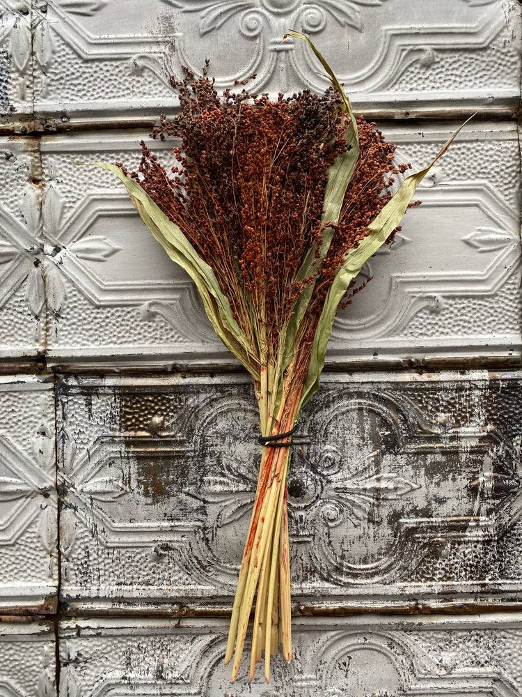 Dried Grains-Broomcorn Red Box Lot - SMFF Wholesale